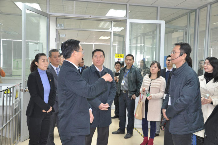 東莞市委常委、宣傳部部長(zhǎng)潘新潮一行蒞臨常平科技園參觀交流