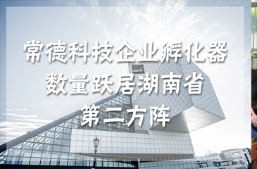 常德科技企業孵化器數量躍居湖南省第二方陣